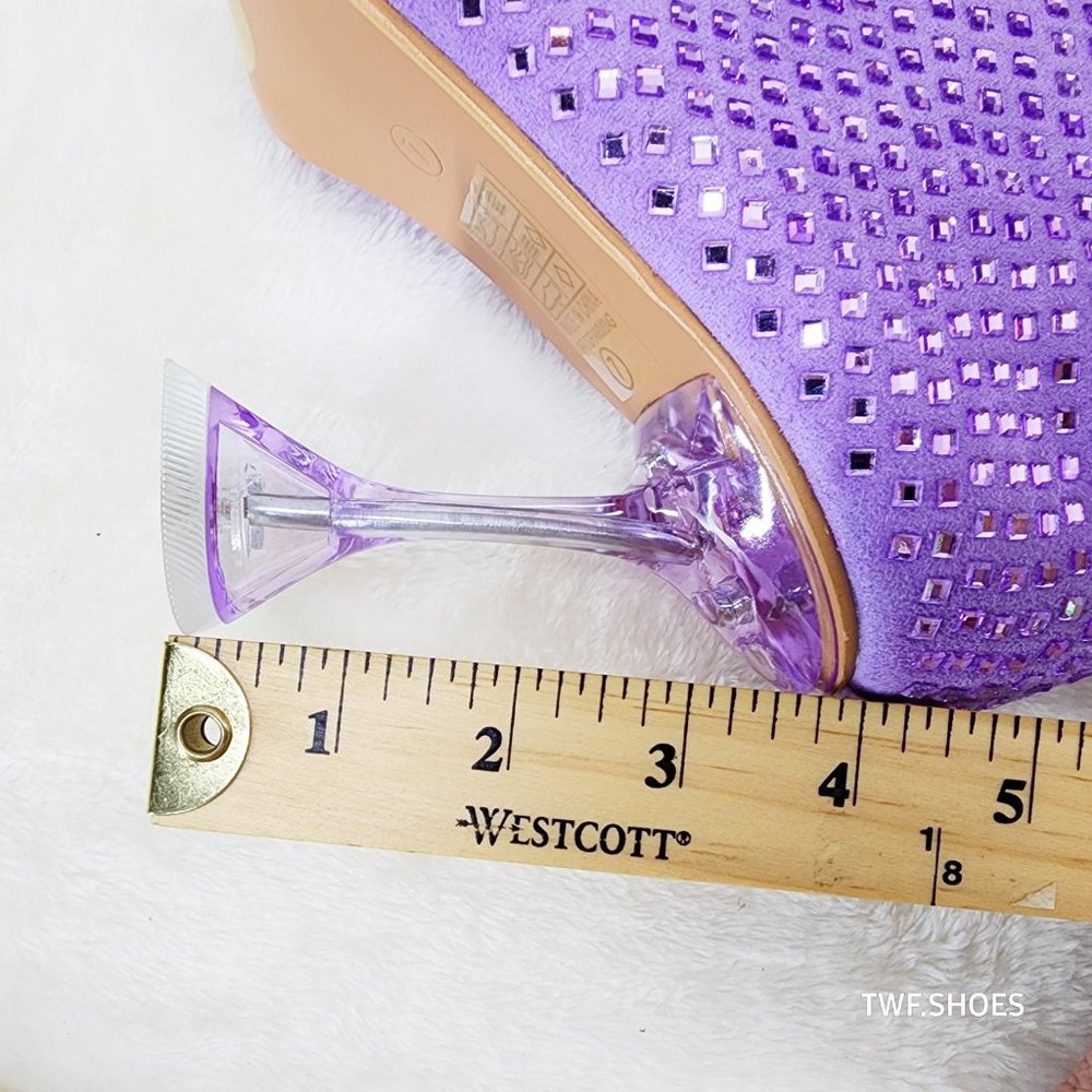 Women's Purple Rhinestone Boots - Picture 10 of 12